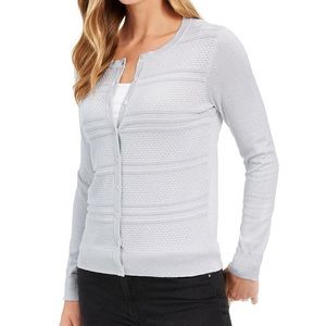 NEW Charter Club Petite Textured-Front Cardigan